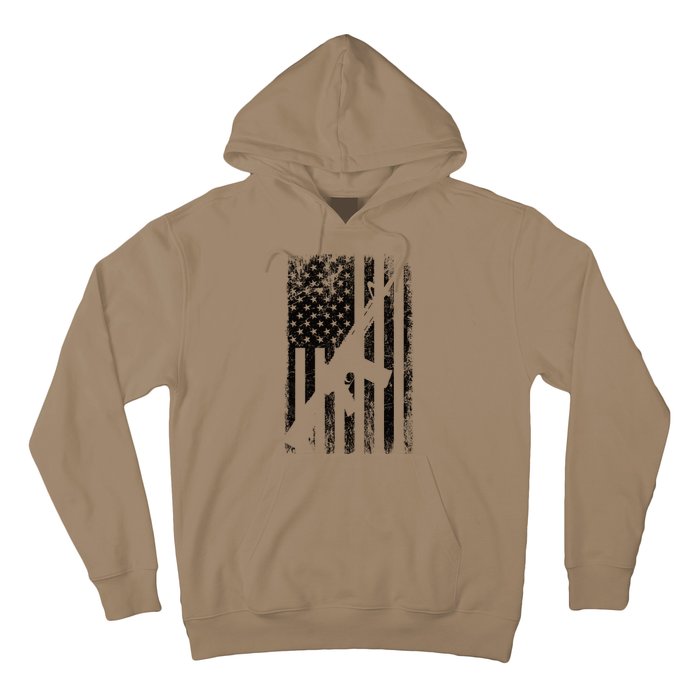 AR15 American Flag Hoodie