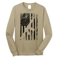 AR15 American Flag Long Sleeve Shirt