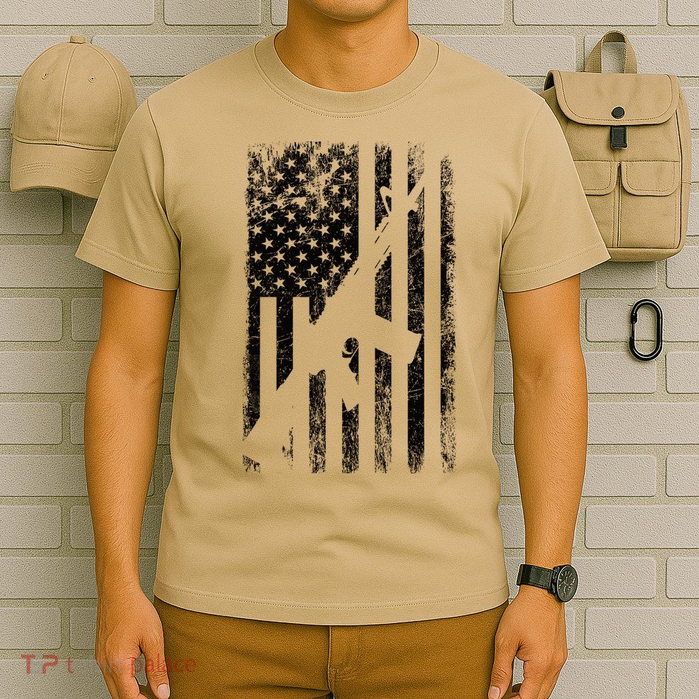 AR15 American Flag T-Shirt