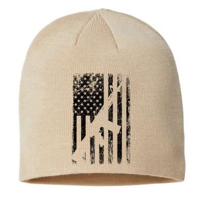 AR15 American Flag Sustainable Beanie