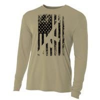 AR15 American Flag Cooling Performance Long Sleeve Crew