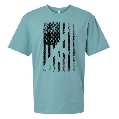 AR15 American Flag Sueded Cloud Jersey T-Shirt