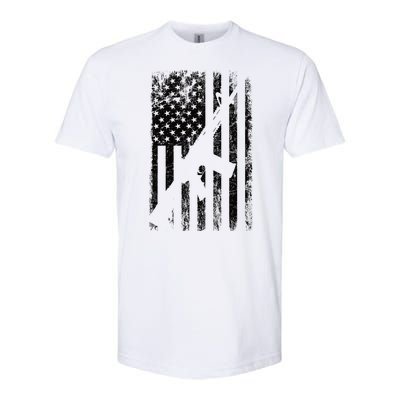 AR15 American Flag Softstyle CVC T-Shirt