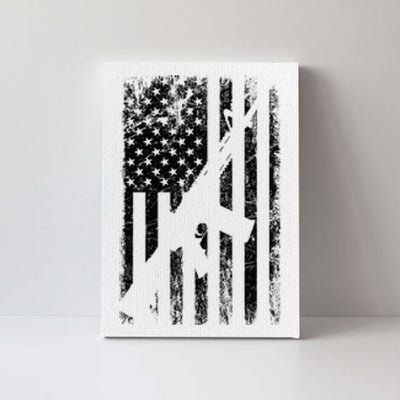 AR15 American Flag Canvas