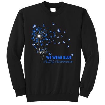 ALS Awareness Faith Hope Love Dandelion Sweatshirt