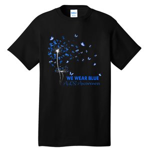 ALS Awareness Faith Hope Love Dandelion Tall T-Shirt