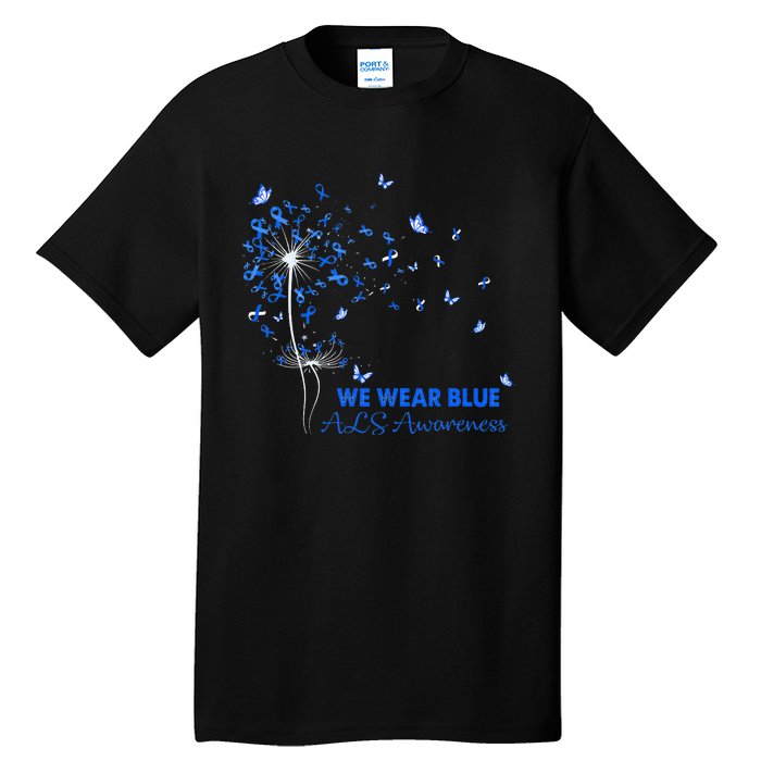 ALS Awareness Faith Hope Love Dandelion Tall T-Shirt