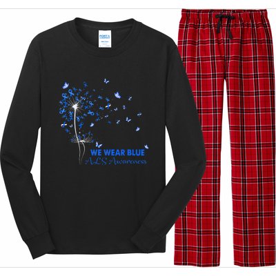 ALS Awareness Faith Hope Love Dandelion Long Sleeve Pajama Set