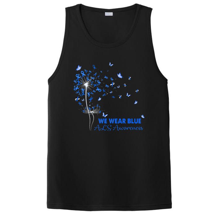 ALS Awareness Faith Hope Love Dandelion PosiCharge Competitor Tank