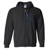 ALS Awareness Faith Hope Love Dandelion Full Zip Hoodie