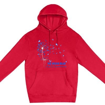 ALS Awareness Faith Hope Love Dandelion Premium Pullover Hoodie