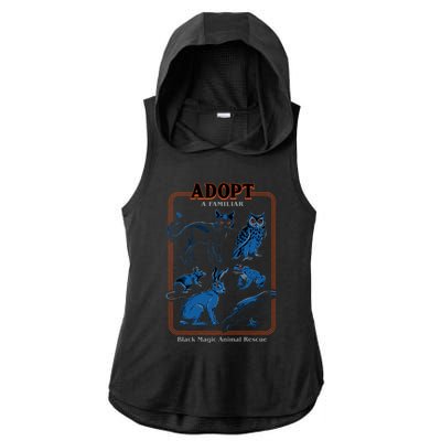 Adopt A Familiar Ladies PosiCharge Tri-Blend Wicking Draft Hoodie Tank