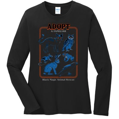 Adopt A Familiar Ladies Long Sleeve Shirt