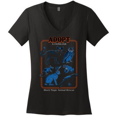 Adopt A Familiar Women's V-Neck T-Shirt