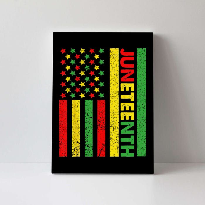 African American Flag Juneteenth Canvas