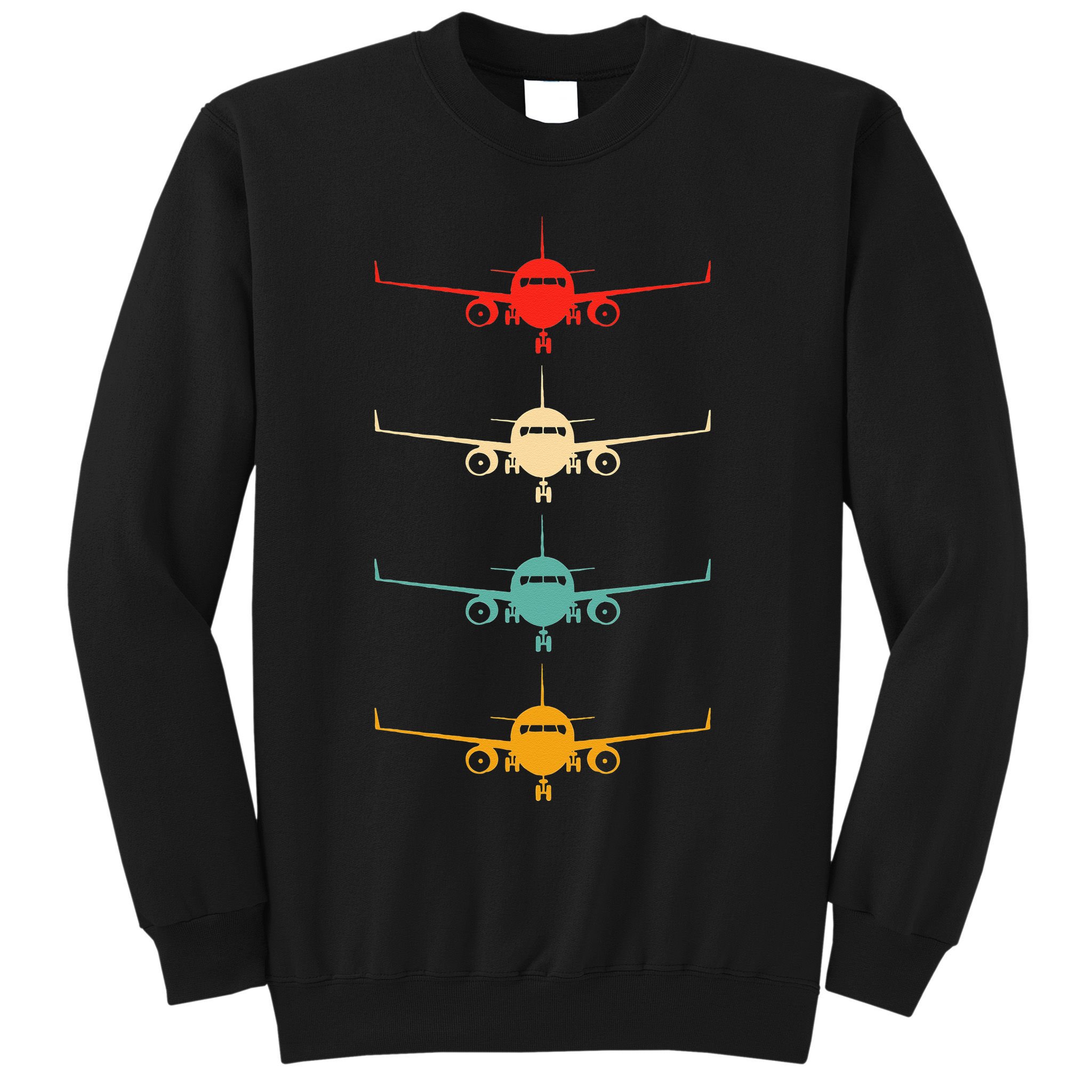 Aviation Airplane Flying Airline Funny Vintage Pilot Sweatshirt