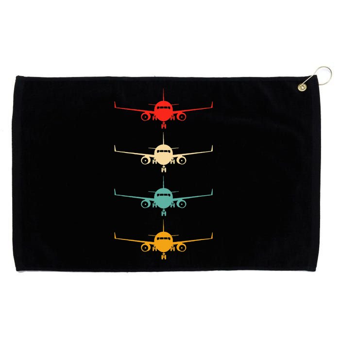 Aviation Airplane Flying Airline Funny Vintage Pilot Grommeted Golf Towel