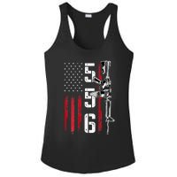 Ar15 American Flag Ar15 Rifle Gun Owner Back Ladies PosiCharge Competitor Racerback Tank