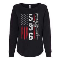 Ar15 American Flag Ar15 Rifle Gun Owner Back Womens California Wash Sweatshirt