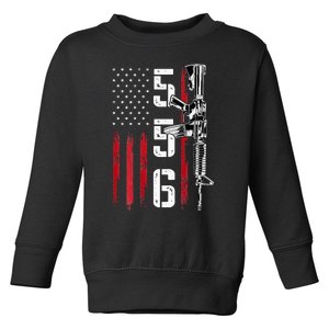 Ar15 American Flag Ar15 Rifle Gun Owner Back Toddler Sweatshirt