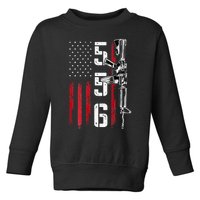 Ar15 American Flag Ar15 Rifle Gun Owner Back Toddler Sweatshirt