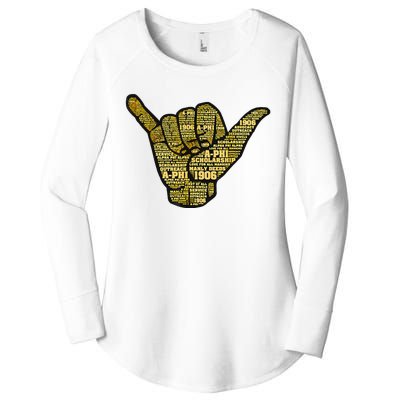 Alpha African Fraternity Hand Sign Words 1907 Women's Perfect Tri Tunic Long Sleeve Shirt