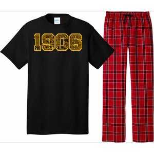 Alpha African Fraternity Hand Sign 1906 Words Pajama Set