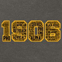 Alpha African Fraternity Hand Sign 1906 Words Cotton Canvas Backpack