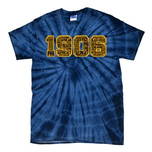 Alpha African Fraternity Hand Sign 1906 Words Tie-Dye T-Shirt