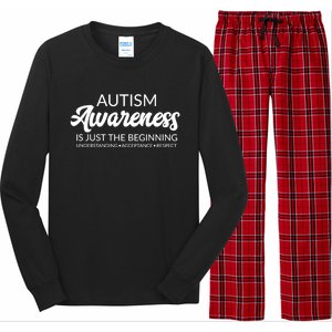 Autism Awareness Funny Gift Advocate Acceptance Understanding Great Gift Long Sleeve Pajama Set