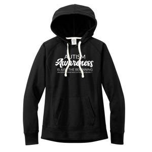 Autism Awareness Funny Gift Advocate Acceptance Understanding Great Gift Women's Fleece Hoodie