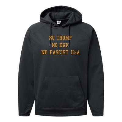 Antitrump Antifascism For Resist Movement Performance Fleece Hoodie