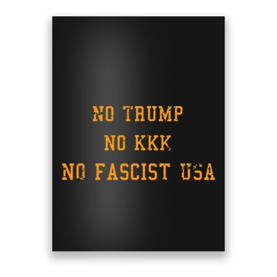Antitrump Antifascism For Resist Movement Poster