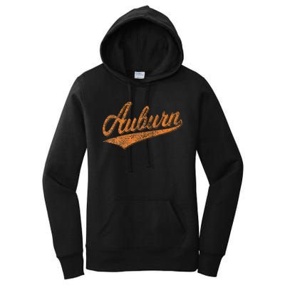 Auburn Alabama Flag Classic Vintage Sports Script Jersey Women's Pullover Hoodie