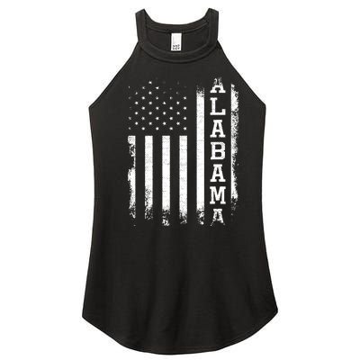 Alabama American Flag Vintage Women’s Perfect Tri Rocker Tank