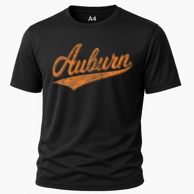 Auburn Alabama Flag Classic Vintage Sports Script Jersey Cooling Performance Crew T-Shirt