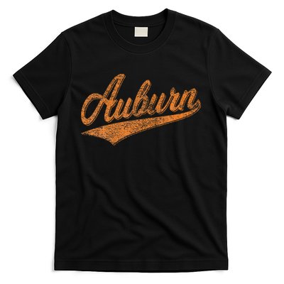 Auburn Alabama Flag Classic Vintage Sports Script Jersey T-Shirt