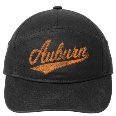 Auburn Alabama Flag Classic Vintage Sports Script Jersey 7-Panel Snapback Hat