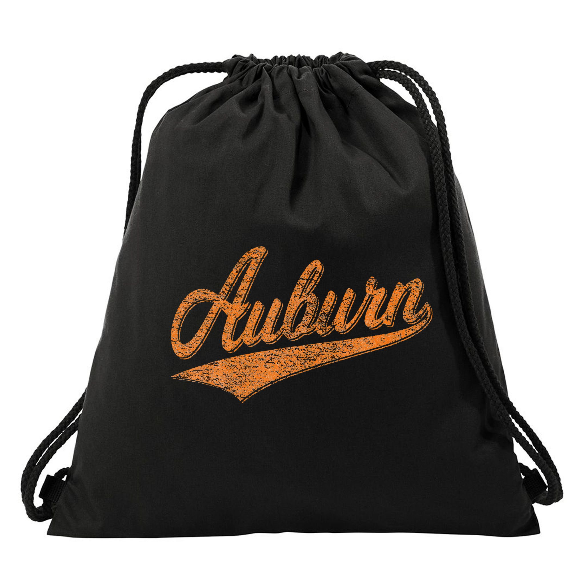 Auburn Alabama Flag Classic Vintage Sports Script Jersey Drawstring Bag