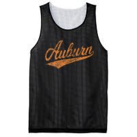 Auburn Alabama Flag Classic Vintage Sports Script Jersey Mesh Reversible Basketball Jersey Tank