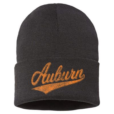 Auburn Alabama Flag Classic Vintage Sports Script Jersey Sustainable Knit Beanie
