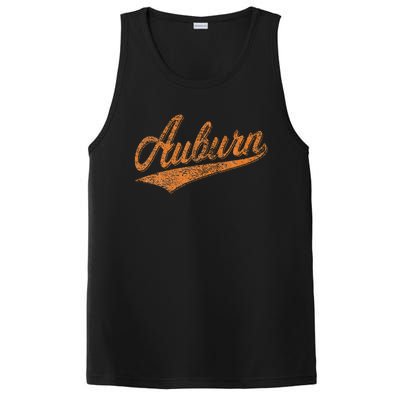 Auburn Alabama Flag Classic Vintage Sports Script Jersey PosiCharge Competitor Tank