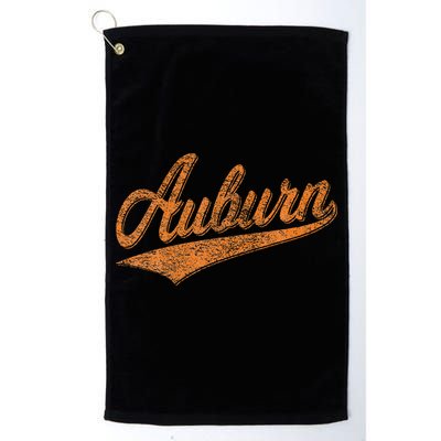 Auburn Alabama Flag Classic Vintage Sports Script Jersey Golf Towel