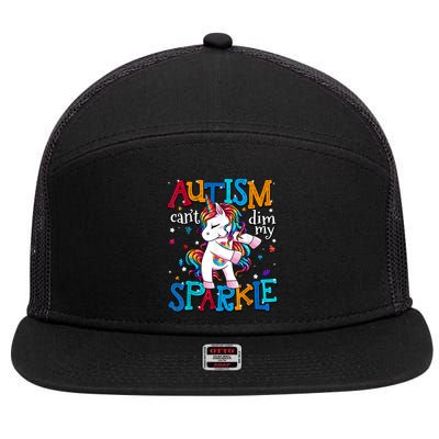 Autism Awareness For Autism Mom 7 Panel Mesh Trucker Snapback Hat