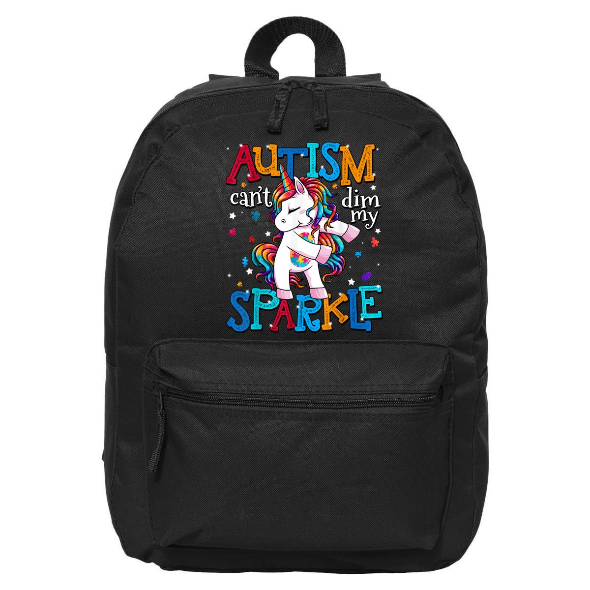 Autism Awareness For Autism Mom 16 in Basic Backpack
