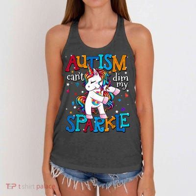 Autism Awareness For Autism Mom Women's Knotted Racerback Tank