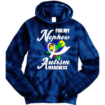 Autism Awareness For My Nephew Autist Tie Dye Hoodie