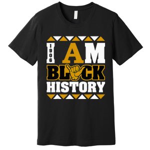 Alpha African Fraternity 1906 I Am Black History Premium T-Shirt