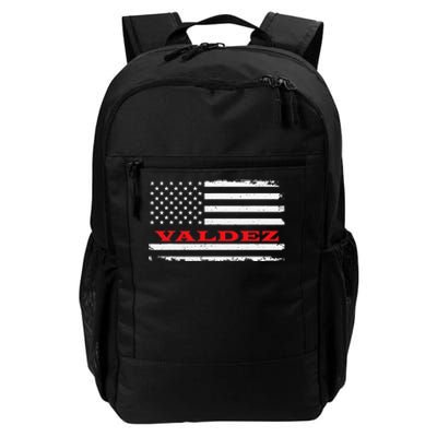 Alaska American Flag Valdez USA Patriotic Souvenir Daily Commute Backpack