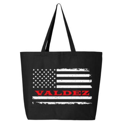 Alaska American Flag Valdez USA Patriotic Souvenir 25L Jumbo Tote